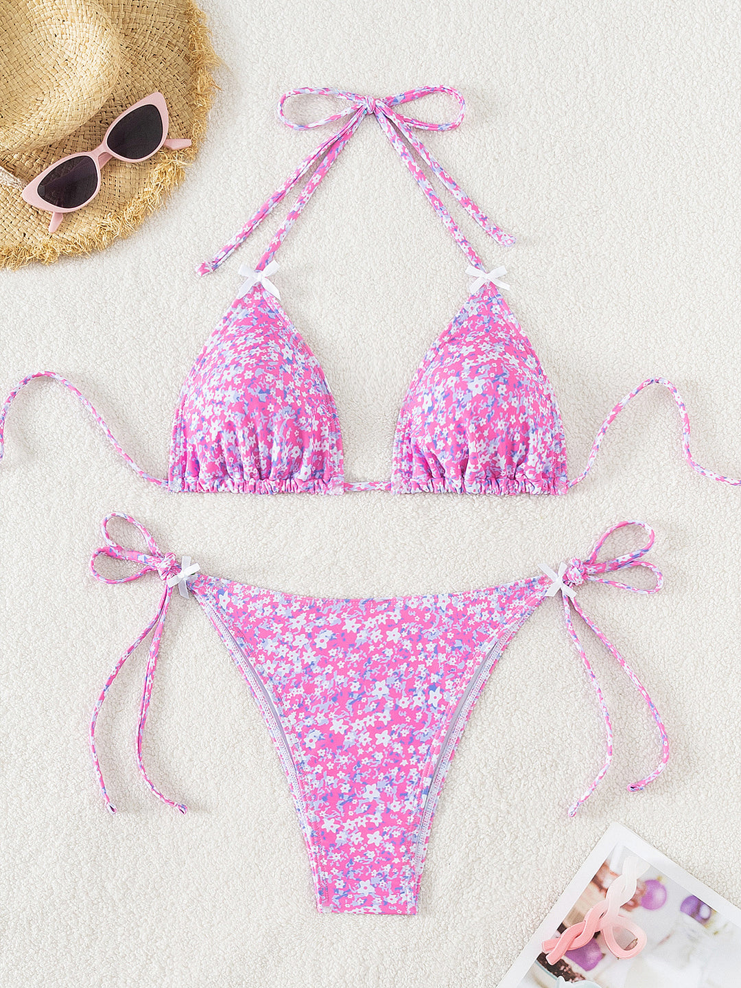 Women's triangle bikini with playful bows Mune Fashion