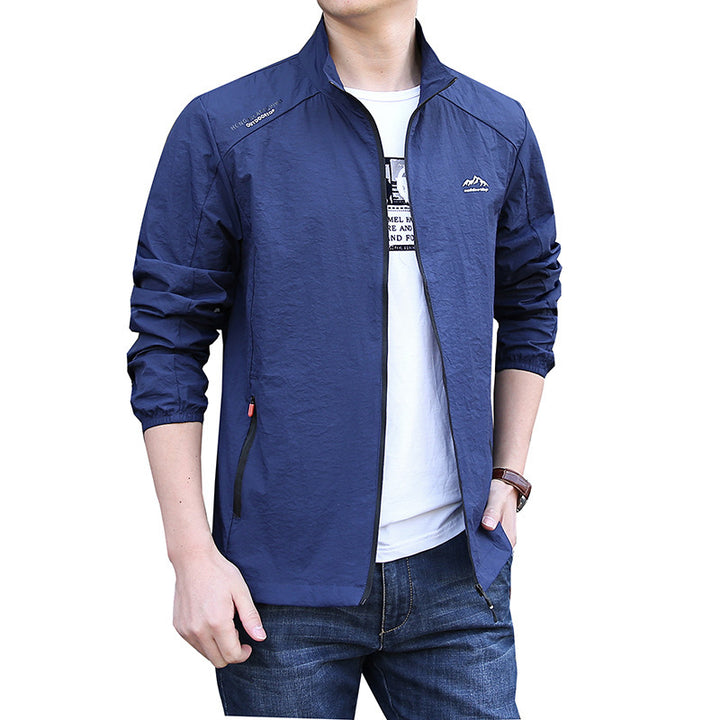 Men's Lightweight Sports Jacket with Practical Zipper Mune Fashion