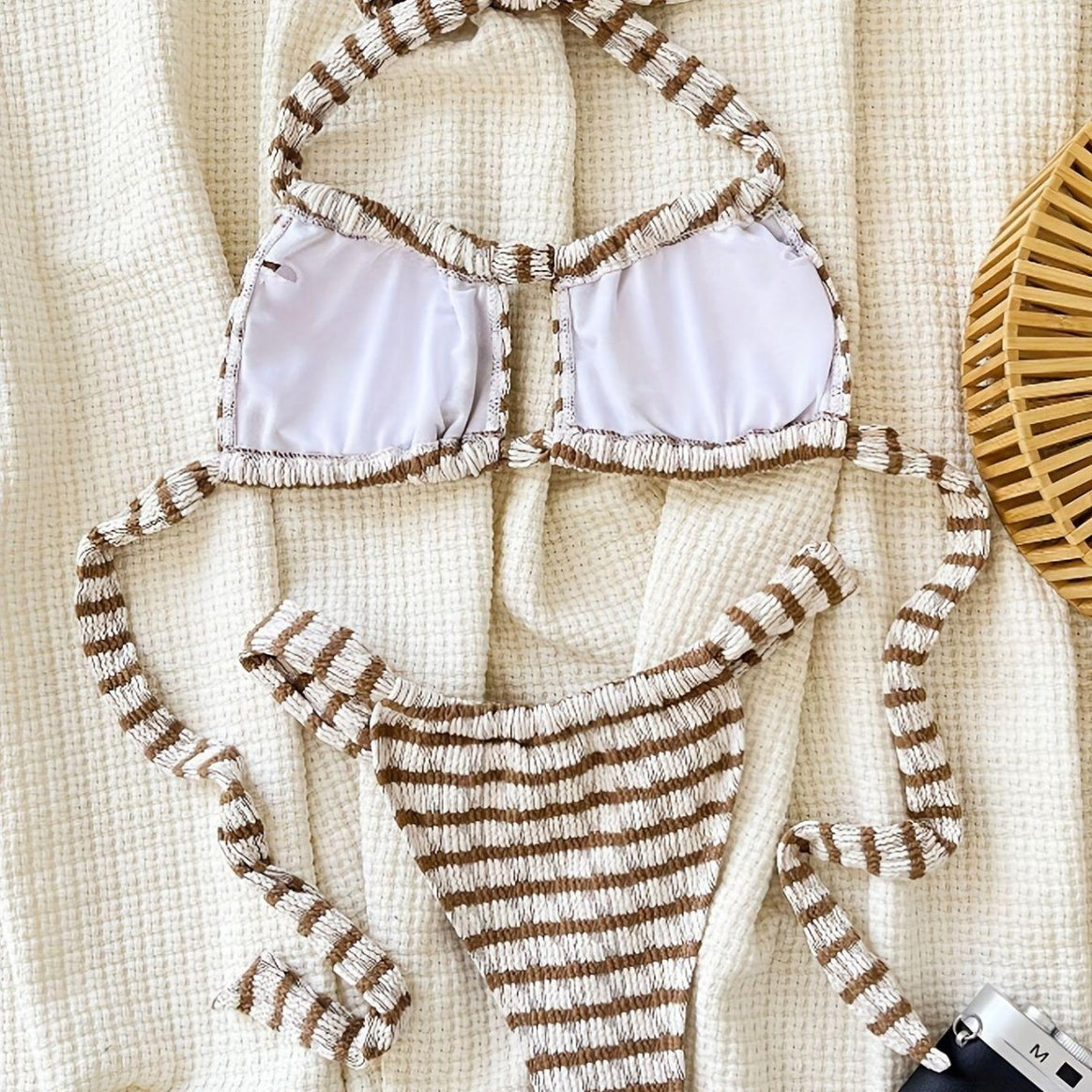 Women’s Sporty Bikini Top with Deep Neckline Mune Fashion