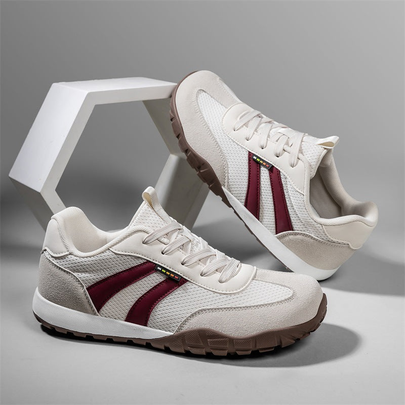 Men Breathable Lightweight Mesh Sneakers with Shock-Absorbing Rubber Sole Mune Fashion