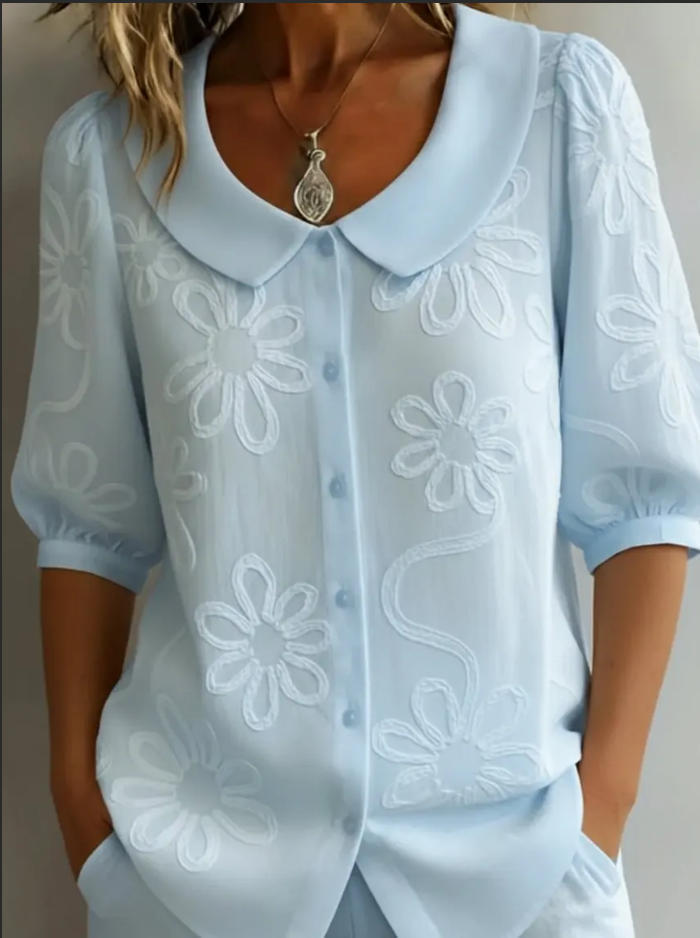 Women's blouse with floral pattern Mune Fashion