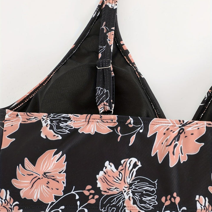 Women High-Cut Bikini with Floral Accents and Refined Details Mune Fashion
