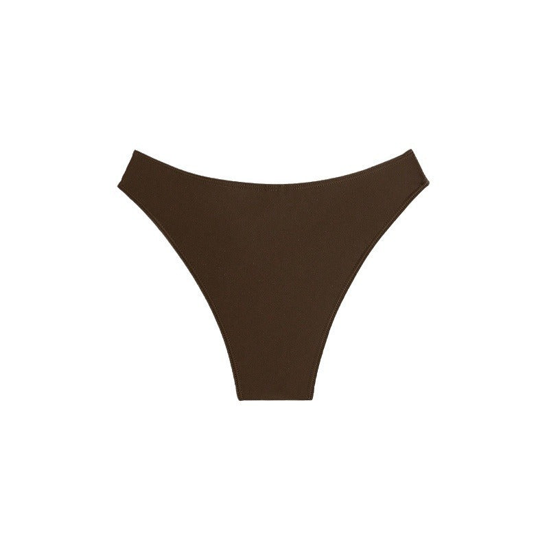 Ladies High-Cut Bikini Brief with Decorative Rings Mune Fashion