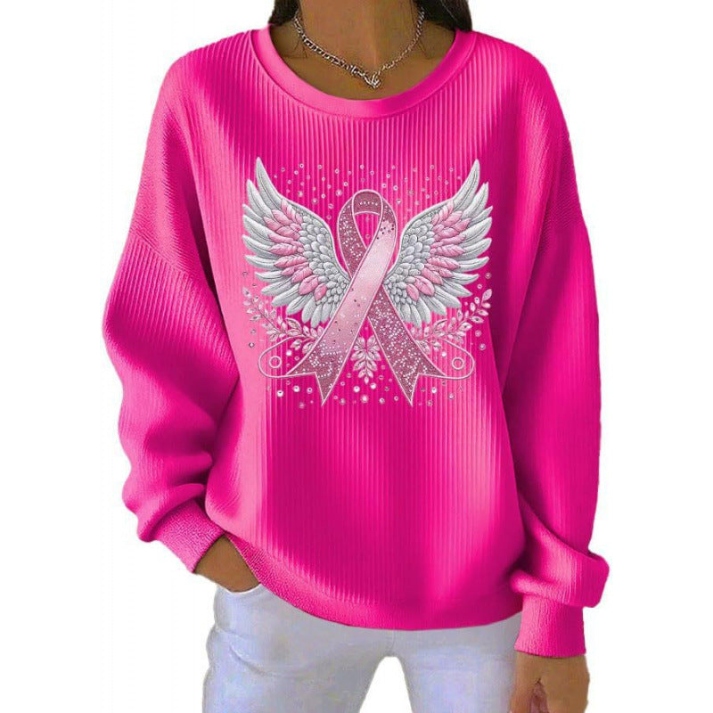 Women's Comfortable Sweatshirt with Distinctive Print Mune Fashion