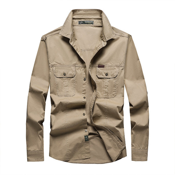 Men's Robust Canvas Shirt Jacket in Utility Style Mune Fashion