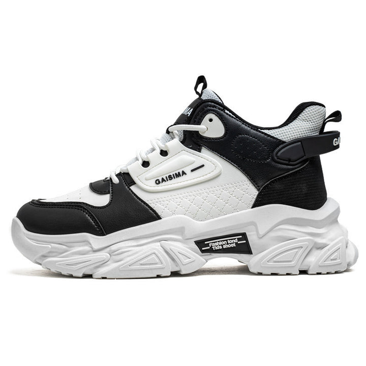 Unisex striking chunky sneaker with quilted side panels, synthetic leather overlays and profiled off-road sole profile Mune Fashion