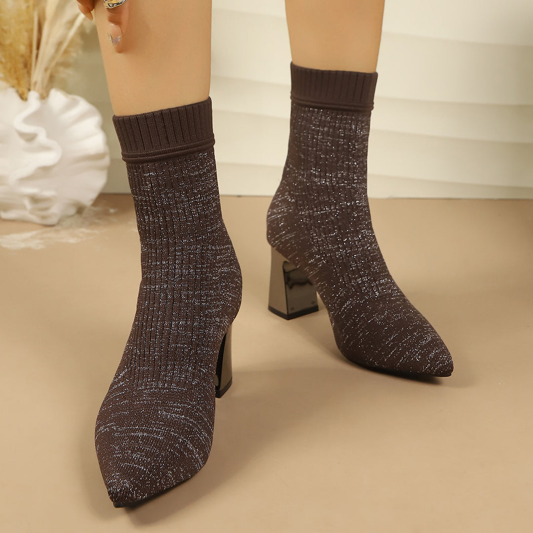 Ladies Elegant Ankle Boots Mune Fashion