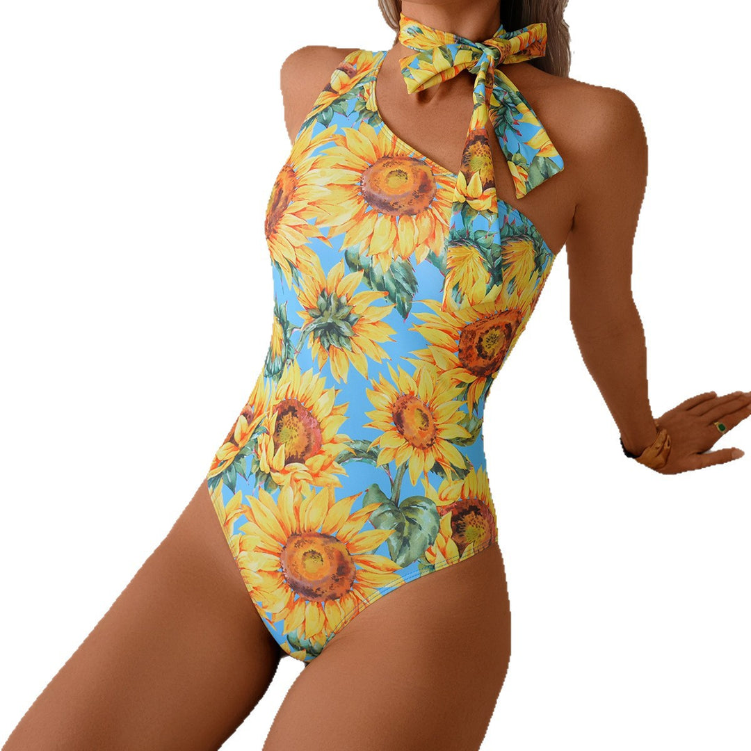 Women's swimwear with playful sunflower pattern Mune Fashion
