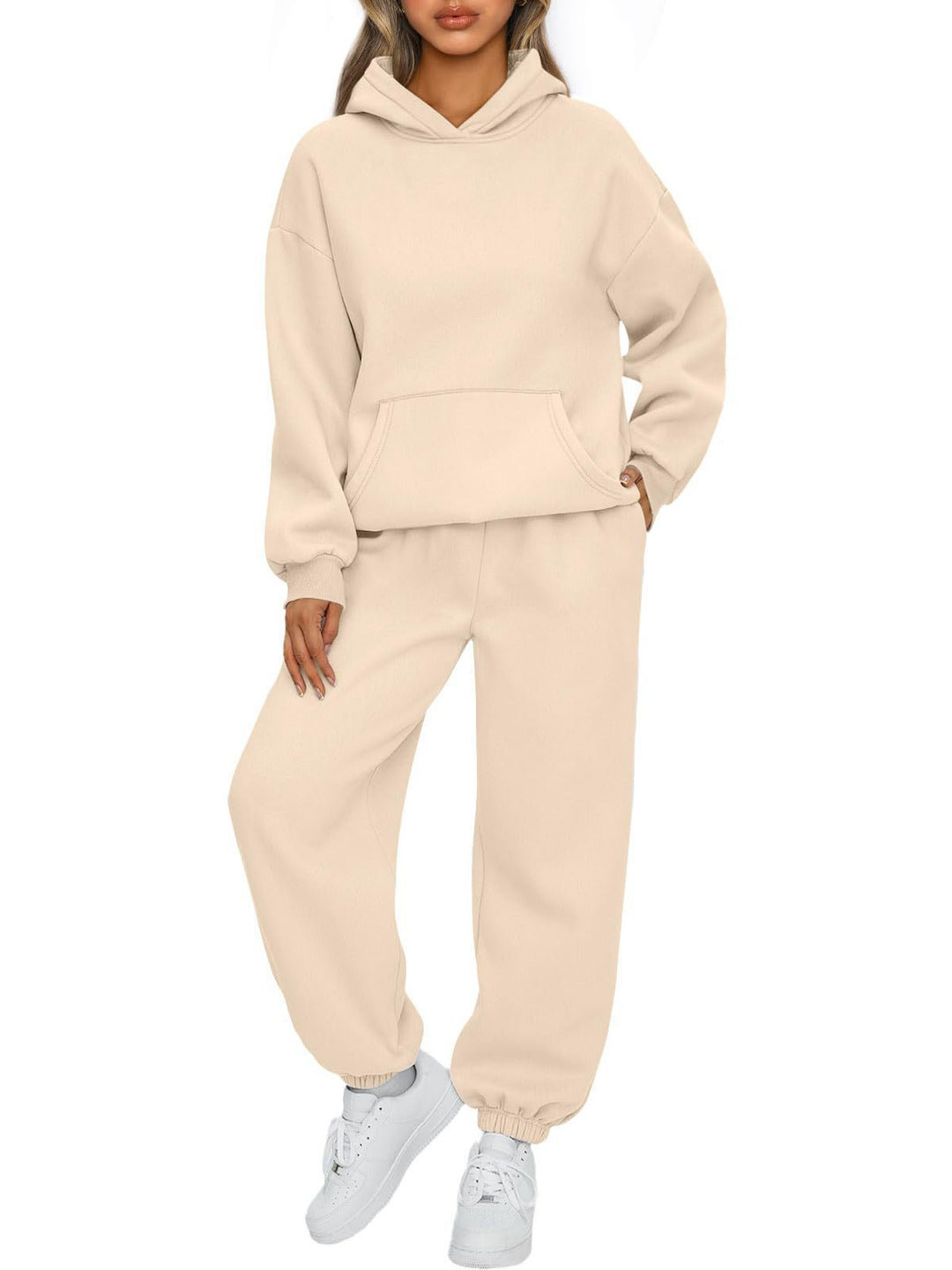 Women's cozy oversized hoodie and jogging pants set made of soft cotton blend Mune Fashion