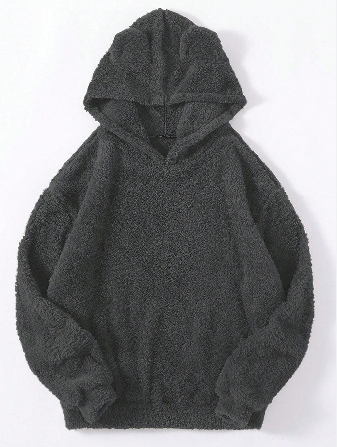 Ladies teddy hoodie with ears, elastic waistband and extra soft plush Mune Fashion