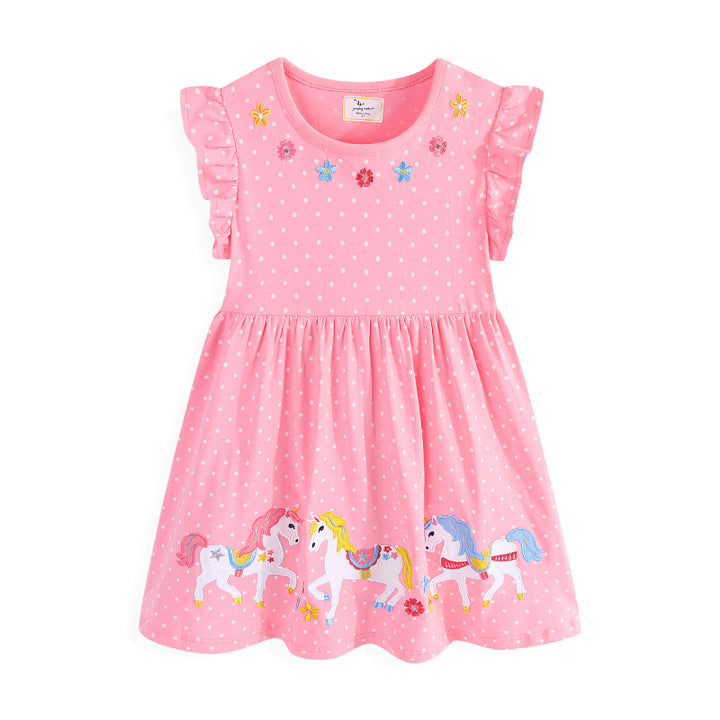 Girls summer dress with charming unicorn design Mune Fashion