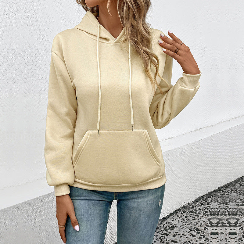 Women's classic hoodie with kangaroo pocket and slim cuff fit Mune Fashion
