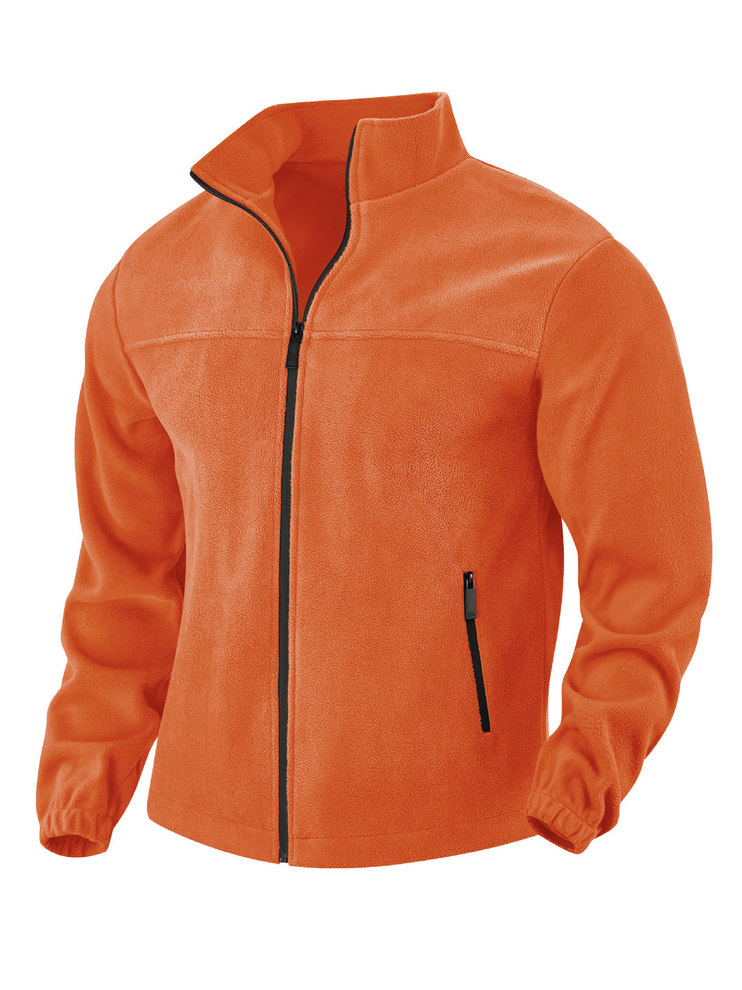 Men's fleece jacket with zipper, stand-up collar and zip pockets Mune Fashion