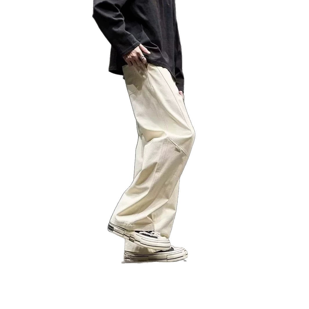 Men's Loose-Fitting Utility Pants with Side Pockets Mune Fashion