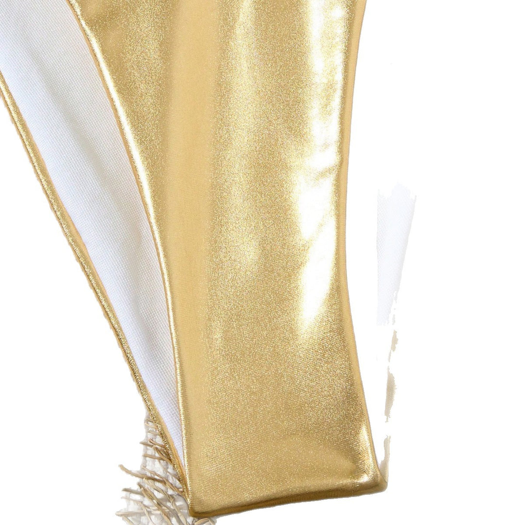 Women's Triangle Bikini with Shiny Accents Mune Fashion