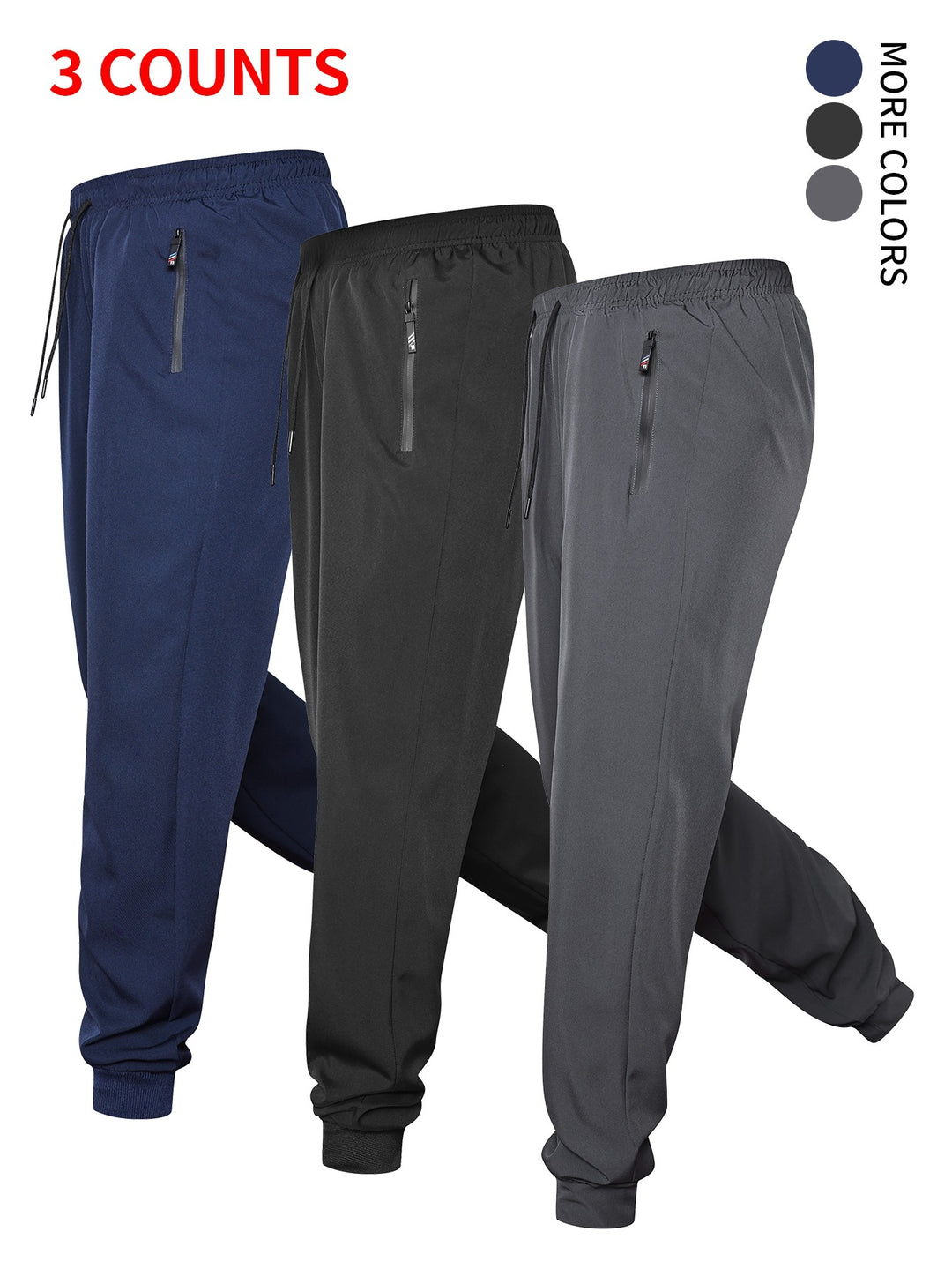 Men's sporty jogging pants with elastic waistband and practical pockets Mune Fashion 1788242867
