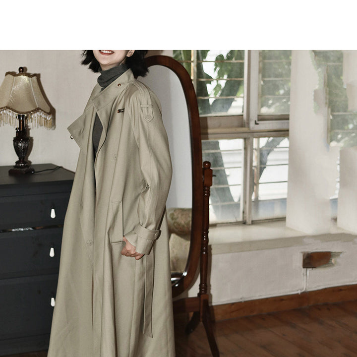 Ladies Fashionable Utility Jacket with High Collar Mune Fashion