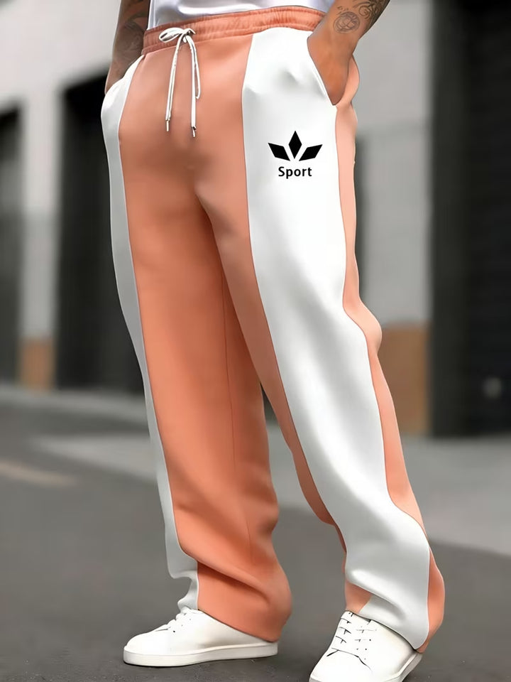 Men's sporty joggers with side stripes Mune Fashion