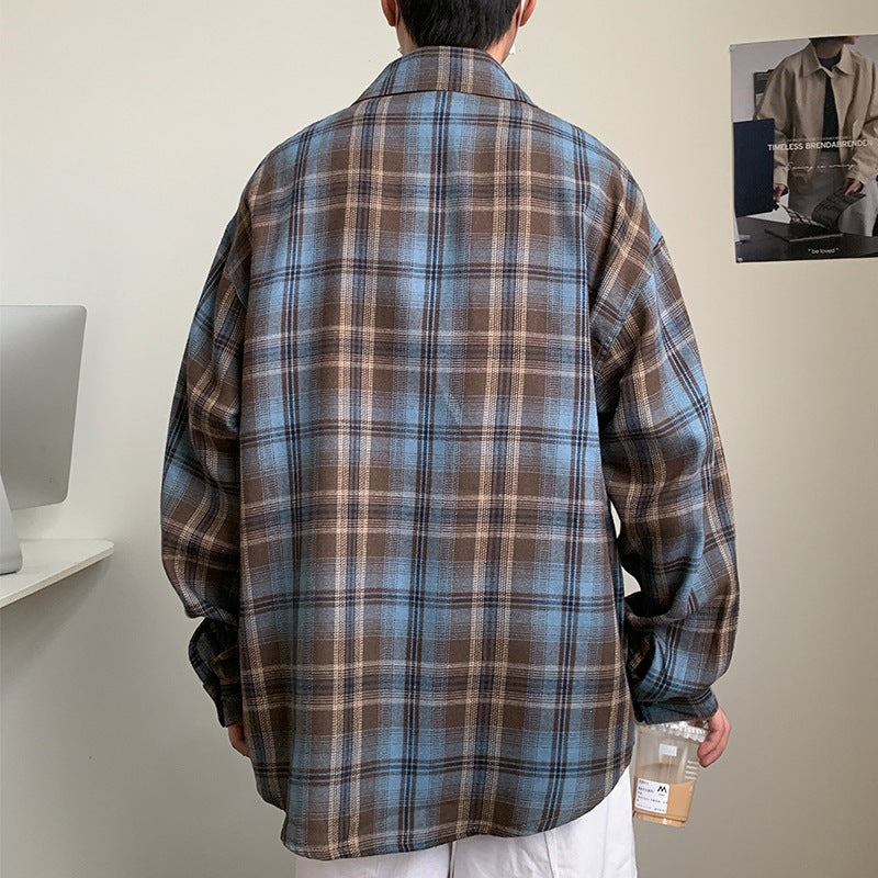 Men's Checked Flannel Shirt Mune Fashion