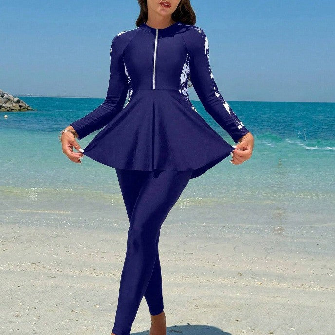 Ladies Stylish and Functional UV Protection Swimsuit Mune Fashion