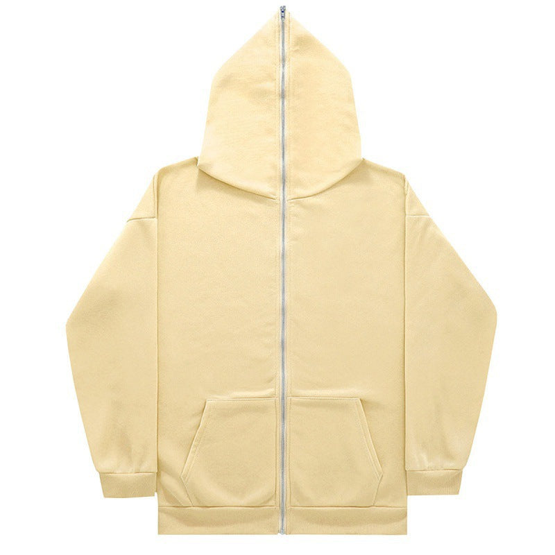 Unisex nan minimally structured hoodie zipper with pointed hood, kangaroo pocket and reinforced cuffs Mune Fashion