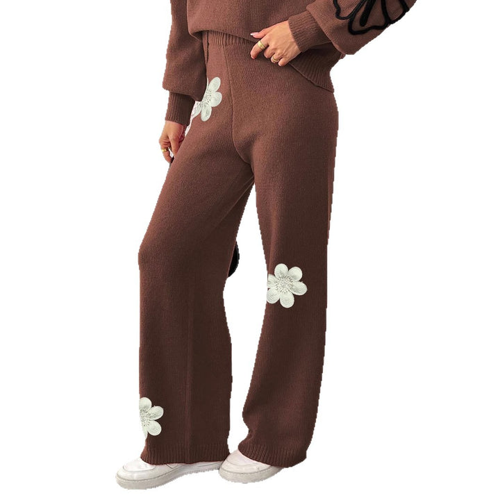 Women Wide Knit Pants Mune Fashion