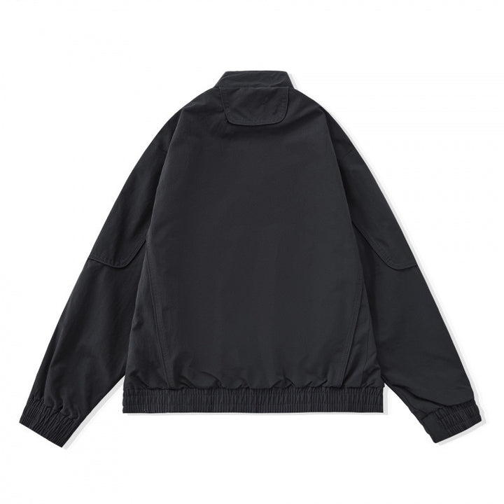 [Unisex] Lightweight Boxy Transitional Jacket with Stand Collar, Raglan Sleeves, and Zipper Pockets Mune Fashion