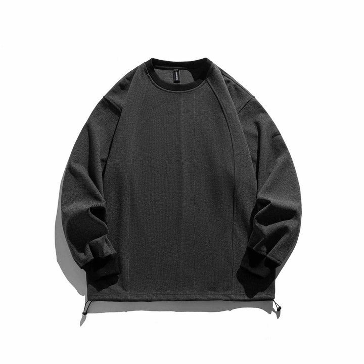 Men's ribbed sweatshirt with drawstring and raglan sleeves Mune Fashion