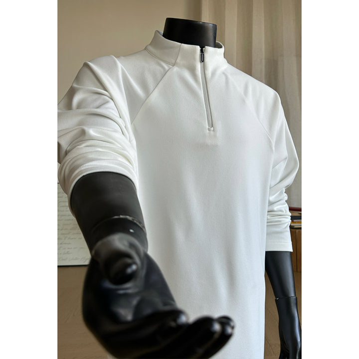 Women's fashionable stand-up collar sweater with zipper Mune Fashion