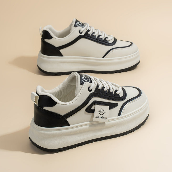 Women's lightweight platform sneakers with breathable mesh upper, padded heel collar, and shock-absorbing EVA sole Mune Fashion