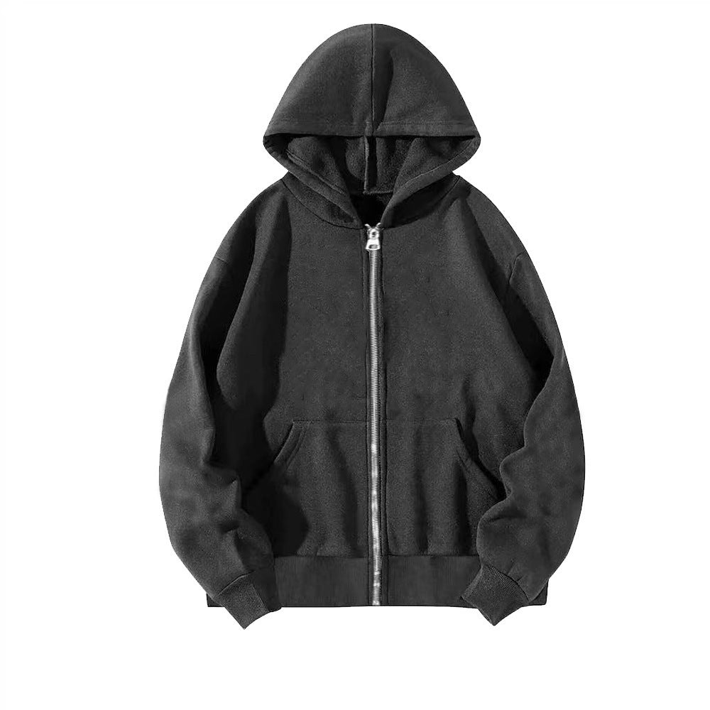 Unisex casual hoodie jacket with sturdy metal zipper double-layered hood and deep kangaroo pockets Mune Fashion