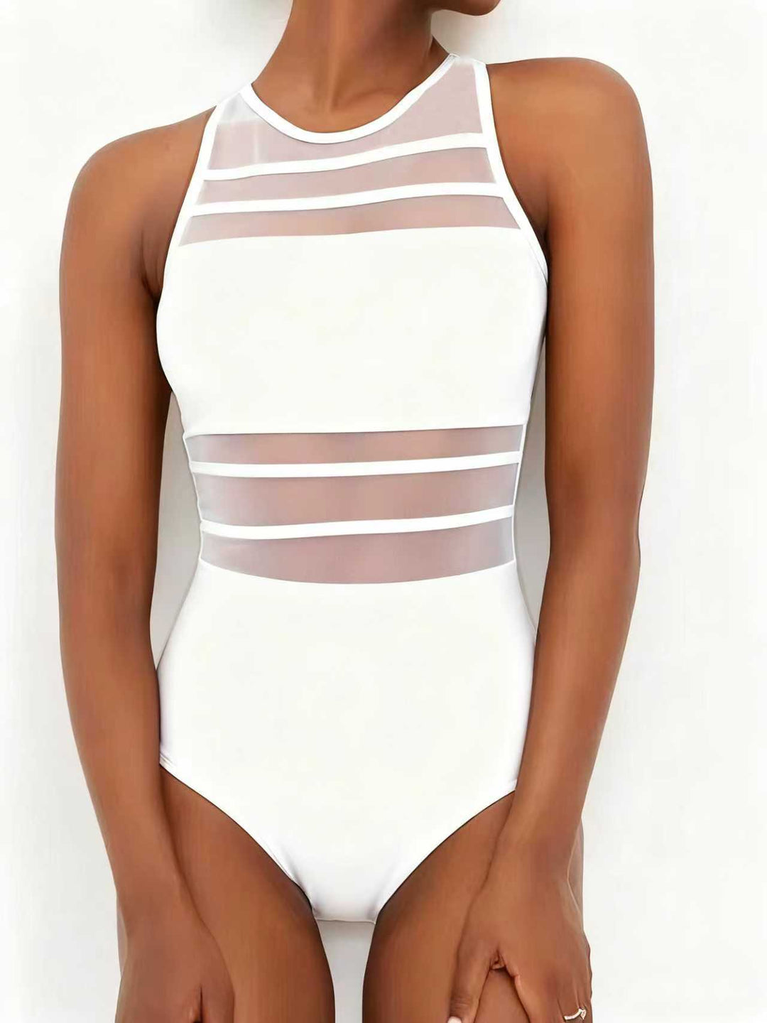 Women’s sporty bodysuit with transparent inserts Mune Fashion