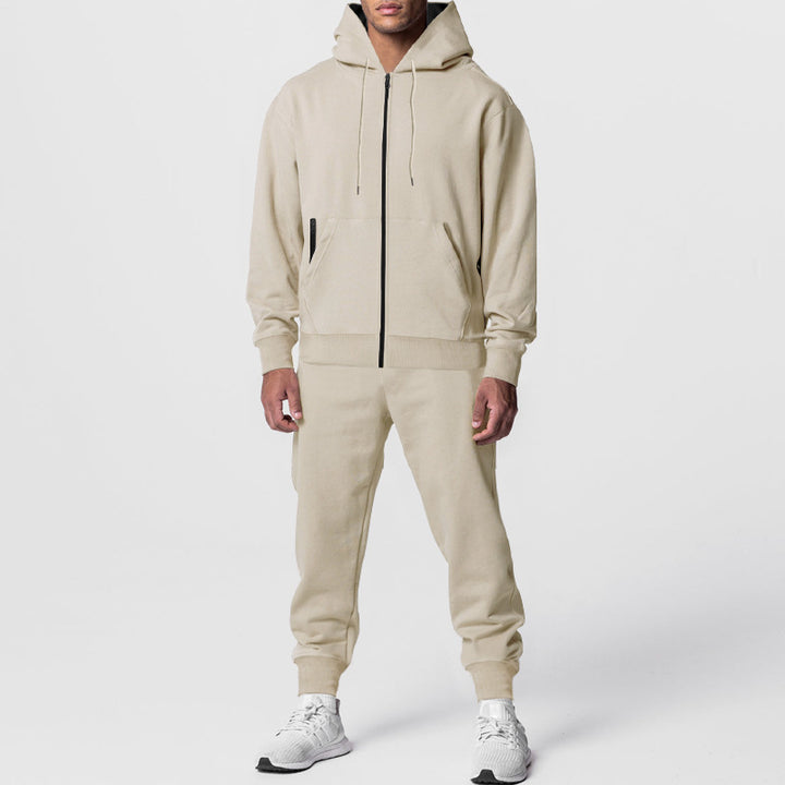 Men's two-piece training set with zip-up hoodie and tapered joggers Mune Fashion