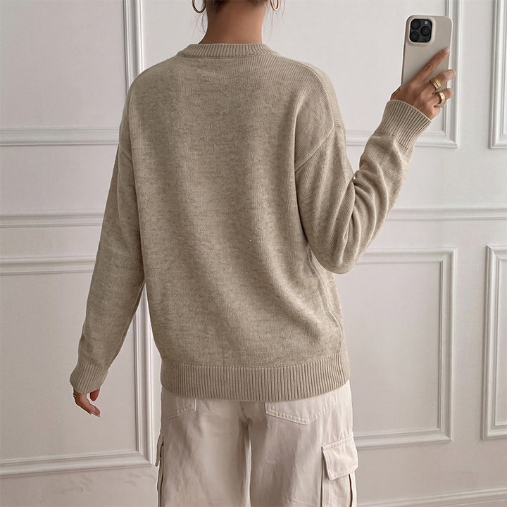 Women's Cozy Sweater with Button Details Mune Fashion