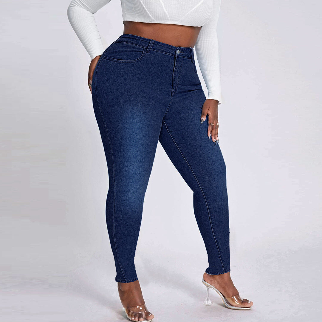 Women's High-Waist Skinny Jeans flattering with stretch and high waist Mune Fashion