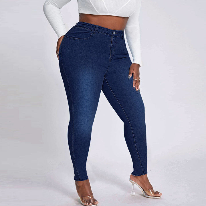 Women's High-Waist Skinny Jeans flattering with stretch and high waist Mune Fashion