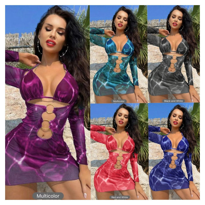 Ladies' swimwear dress with sophisticated cut-out design Mune Fashion