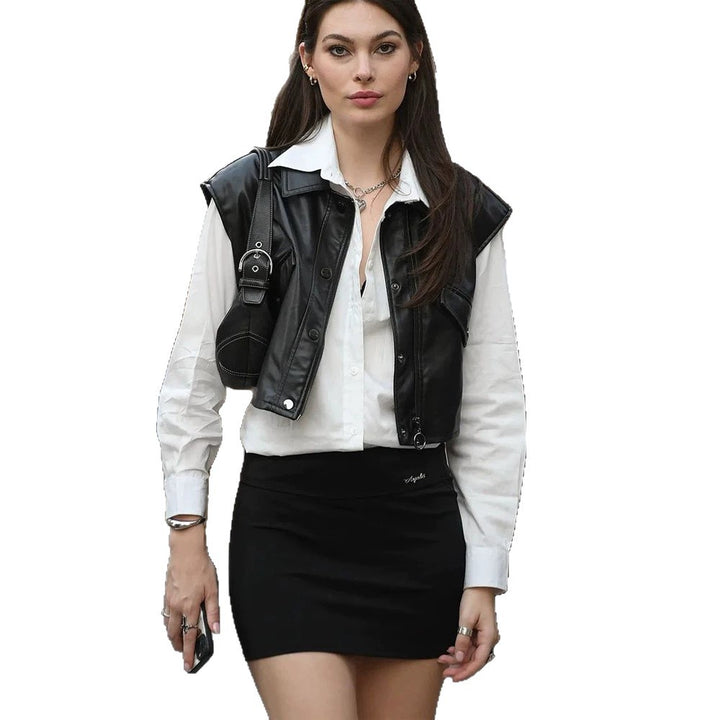 Women Figure-Hugging Stretch Mini Skirt with High Waist and Slim Fit Mune Fashion