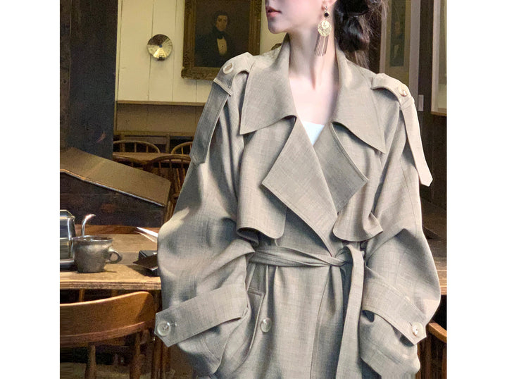 Ladies elegant and casual transitional jacket with contrasting sleeves Drune