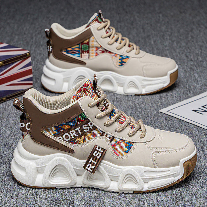 Women’s Sporty High-Top Sneakers with Colorful Design Mune Fashion