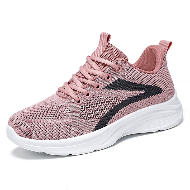 Women's knitted breathable sneakers with memory foam insole and shock-absorbing EVA sole Mune Fashion