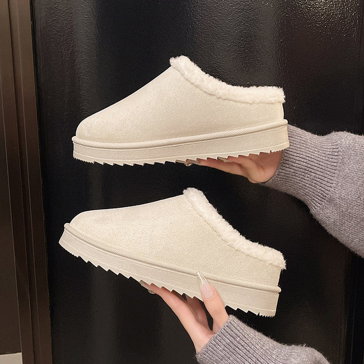 Women's Lined Mule Slippers with Faux Fur Lining and Non-Slip Rubber Sole Mune Fashion