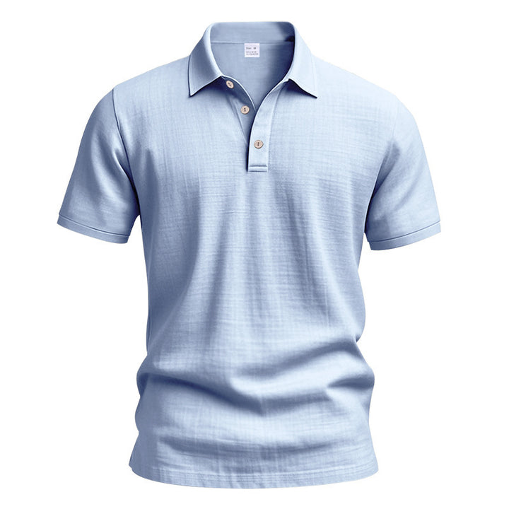 Men's nano lightweight structured polo with kent collar and concealed button placket Mune Fashion