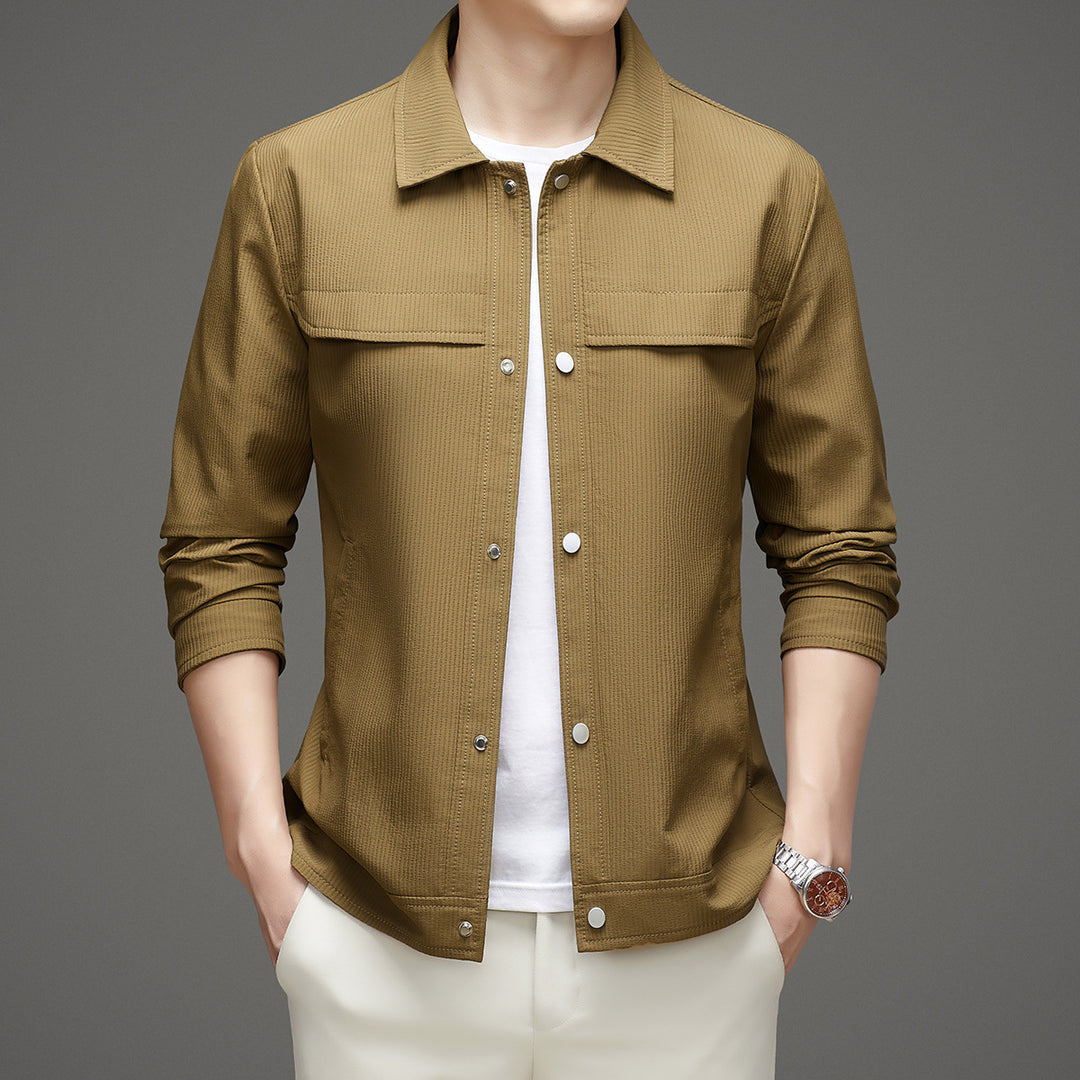 Men's Fashion Transitional Jacket with Textured Design Mune Fashion