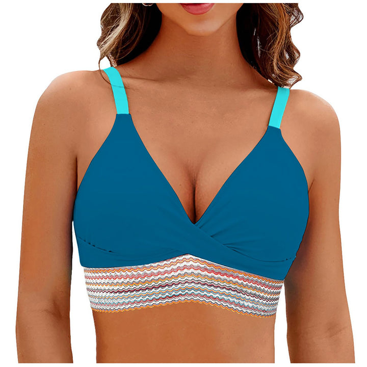 Women Wrap Bikini Top with Fashionable Pattern Mune Fashion