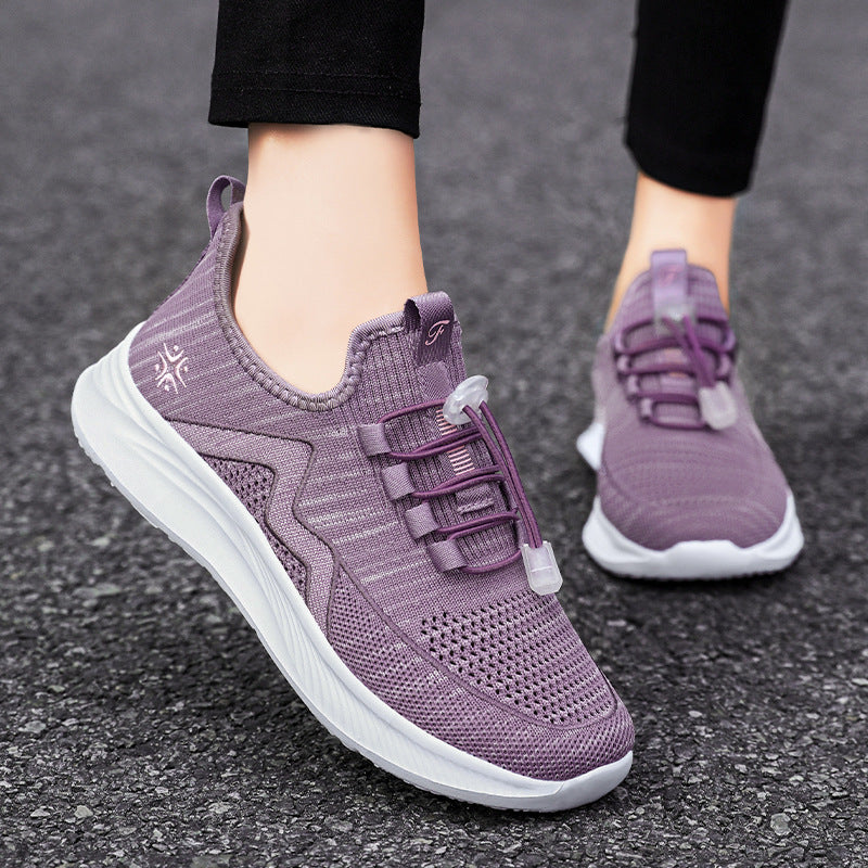 Women's knitted Slip-On sneakers with elastic lacing, padded inner lining and cushioning profile sole Mune Fashion