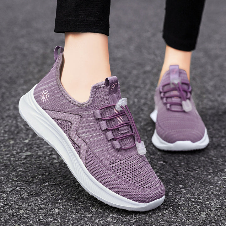 Women's knitted Slip-On sneakers with elastic lacing, padded inner lining and cushioning profile sole Mune Fashion