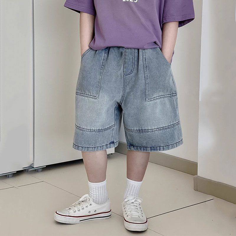 Unisex casual denim shorts with high waist Mune Fashion