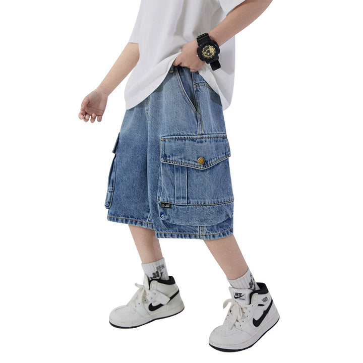 Boys Cargo Shorts made of lightweight denim Mune Fashion