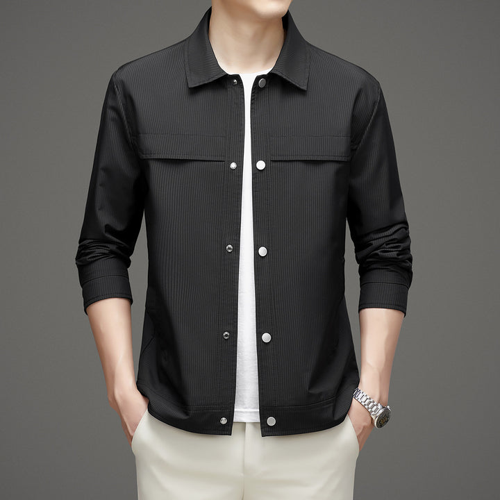 Men's Fashion Transitional Jacket with Textured Design Mune Fashion